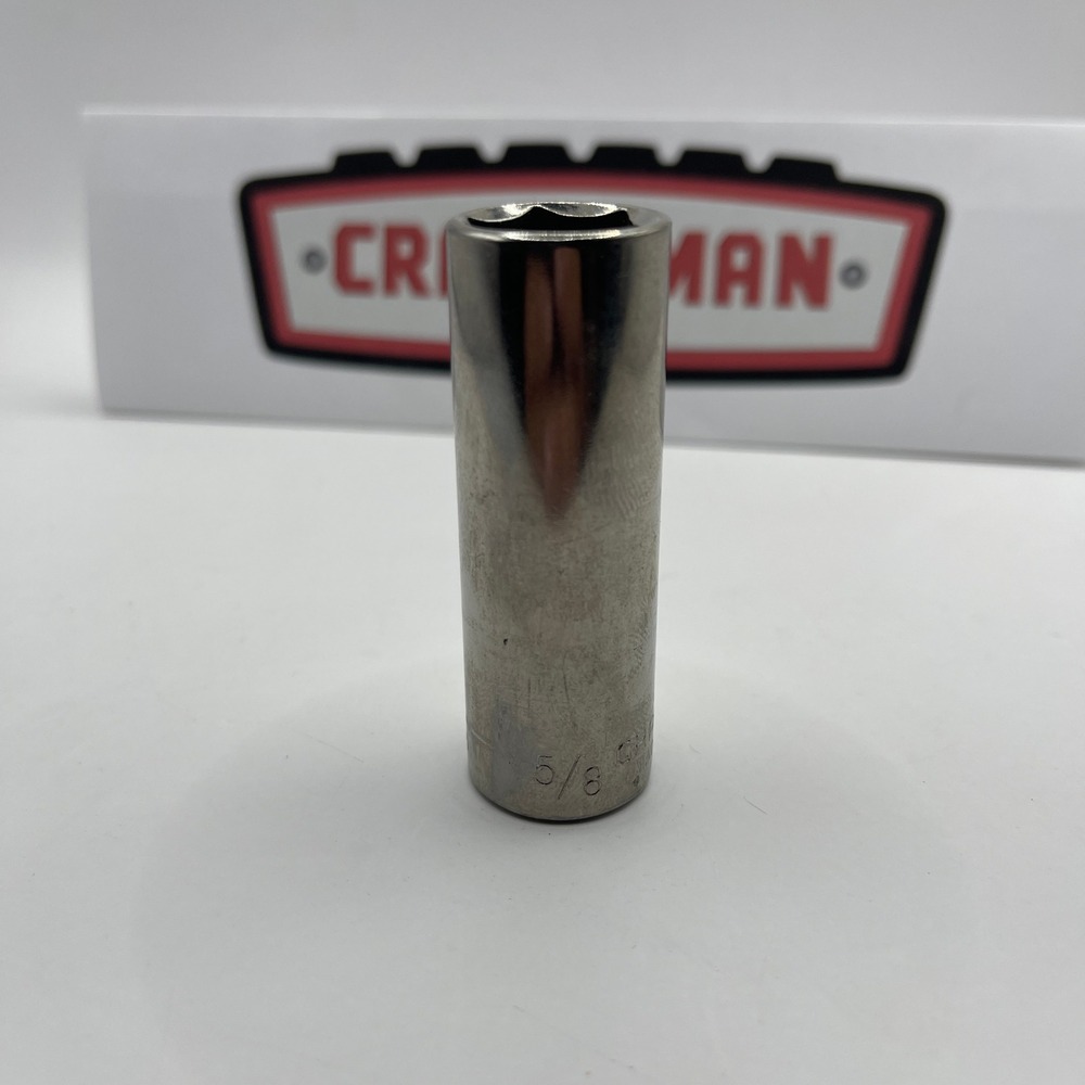 Craftsman 5/8 Deep Well Socket 6 Point 3/8 Drive Made in USA 43335 Chrome SAE